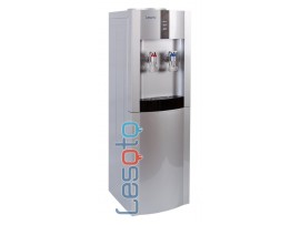 Кулер для воды напольный с холодильником LESOTO 16 L-B/E silver-black